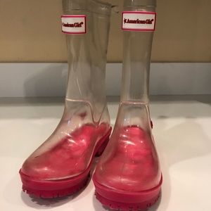 AMERICAN GIRL wellie wishers rain boots